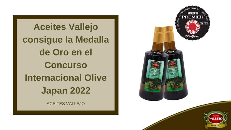 Aceites Vallejo consigue la Medalla de Oro en el Concurso Internacional Olive Japan 2022